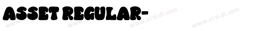 Asset Regular字体转换